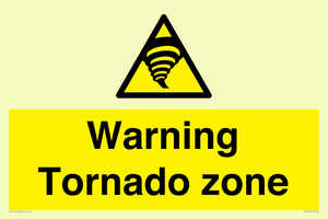 Warning Tornado zone